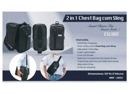 2 in 1 Chest Bag cum Sling